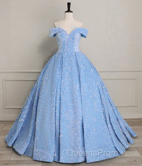 Pink Quinceanera Dress Sequin Off The Shoulder Ball Gown Dress