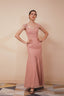 Side Split Mermaid Long Open Back Prom Dresses