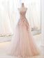 Pink StraplessTulle Ball Gown Beaded Shiny Classy Prom Dress Pink Sweet 16 Dress