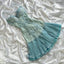Powder Blue Sparkling Charming Retro Princess Stunning Unique Fashionable Beautiful Elegant Delicate Lace Short Lace Sequin Homecoming Dress Classy Prom Dress Classy Evening Dress Birthday Party Dress Classy Prom Dress