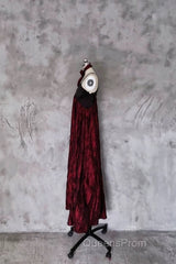 Pretty A Line Spaghetti Straps Burgundy Long Evening Prom Dress Birthday Dress For Women