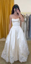 Pretty A Line Spaghetti Straps Stain Lace Long Classy Prom Dress Classy Dress