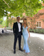 Simple Light Blue Long Classy Prom Dress