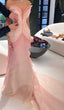 Pretty Sheath Sweetheart Floral Ombre Pink Tulle Sleeveless Classy Evening Classy Prom Dress