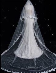 Princess Sheath Off The Shoulder White Lace Long Wedding Dress Brides Dress