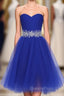 Cheap Homecoing Short Homecoing Sweetheart Royal Blue Homecoing Beading Homecoing Royal Blue Evening Prom Dress