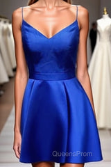 Royal Blue Short Cute Fashion Homecoming Dress