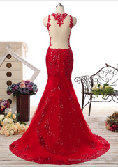 100%Real Photo Long Sweetheart Tulle Mermaid vestido de festa Sequined Appliques Floor Length Evening Dresses