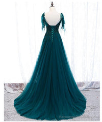 Green Formal Dress Prom Dress Handmade Homecoming Cocktail Formal Evening Dress