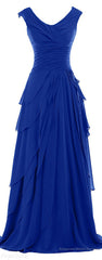Royal Blue Bodice Maxi Fashion 2025 New Evening Dresses