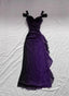 Purple A-Line Chiffon Long Party Dress Classy Prom Dress, Purple Chiffon Classy Evening Dress
