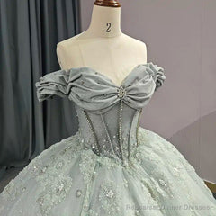 Quinceanera Dress Elegant Grey Quinceanera Dresses Sweetheart Sleeveless Ball Gown Party Dresses