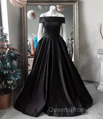 Simple Off The Shoulder Long Ball Gowns Evening Prom Dress