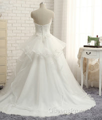Real Photo Ivory A-Line Wedding Dress