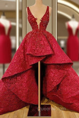 Red Lace Evening Prom Dress Elegant Cocktail Dress Party Sexy Celebrity Dress