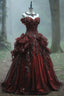 Retro Ball Gown Sweetheart Long Classy Evening Dress Off Shoulder Classy Prom Dress