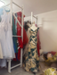 Retro Mermaid V-Neck Jacquard Embroidered Long Classy Prom Dress
