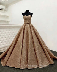 Rose Gold Quinceanera Dress Sweetheart Sequin Ball Gown
