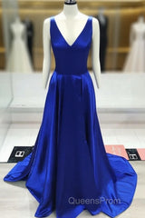 Royal Blue Evening Prom Dress , Formal Dress, Evening Dress, Dance Dress, Graduation Party Dress