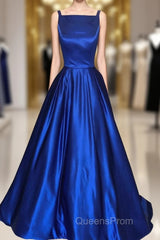 Royal Blue Evening Prom Dress, Pageant Dress, Evening Dress, Graduation School Party Gown