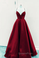 Satin Empire Evening Prom Dress Lace Up Back