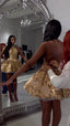 Sequin Backless Homecoming Dress 17Th Birthday Outfits