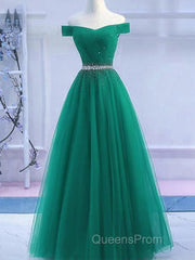 Sequins Burgundy Long Off The Shoulder Evening Prom Dress