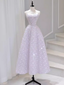 Sexy A Line Sleeveless Pink Floral Long Classy Prom Dress