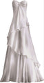 Sexy A Line Sweetheart Party Dress White Long Classy Prom Dress