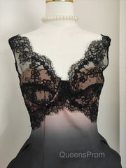 Sexy A Line V Neckline Satin Lace Vacation Dress Short Birthday Dress