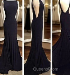 Sexy Black Evening Prom Dress, Evening Prom Dress, Evening Gown, Graduation School Party Dress, Winter Formal Dress