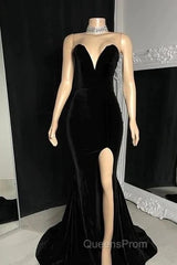 Sexy Burgundy Velvet Wedding Guest Dress V Neck Mermaid Evening Prom Dress
