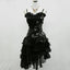 Sexy Cocktail Dress Straps Sleeveless Black Short Classy Prom Dress Homecoming Dress