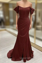 Sexy Mermaid Split Corset Dress Off The Shoulder