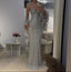 Sexy Mermaid Straps Silver Sequin Long Classy Prom Dress Party Dress 20Th Birthday Outfits Graduation Dress
