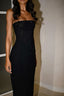 Sexy Sheath Strapless Sequin Floor Length Black Classy Evening Dress Classy Prom Dress
