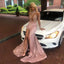Sheath Pink Elastic Satin Long Sleeves Stretchy Classy Prom Dress