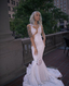 Shining Silver Mermaid Long Sleeves Classy Prom Dress