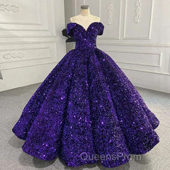 Shiny Off The Shoulder Burgundy Purple Long Evening Prom Dress, Wine Red Purple Formal Evening Dress