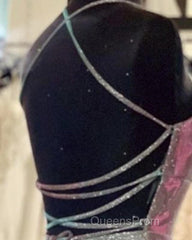 Short Iridescent Blue Glitter Dress