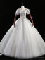 Silver Gray Tulle V-neck Short Sleeve Appliques Quinceanera Dress