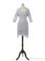 Silver Mother Of The Bride Dresses Sheath Chiffon Lace