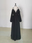 Simple A line Black Long Prom Dress, Black Evening Graduation Dresses