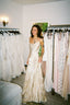 Simple A Line Spaghetti Strap Light Champagne Satin Classy Evening Dress Party Dress