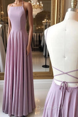 Simple backless chiffon long Evening Prom Dress, evening Dress