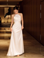 Simple Mermaid Halter Party Dress Long White Classy Prom Dress