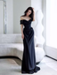Simple Mermaid Off The Shoulder Black Classy Prom Dress Classy Evening Dress