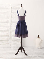 Simple Sweetheart Chiffon Short Prom Dress, Homecoming Dress