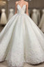 Spaghetti Strap Appliques Satin Wedding Dress Evening Prom Dress
