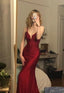 Spaghetti Straps Mermaid Long Classy Prom Dress